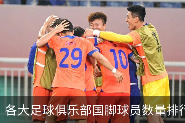 各大足球俱乐部国脚球员数量排行榜：拜仁领先，曼城与利物浦紧随其后